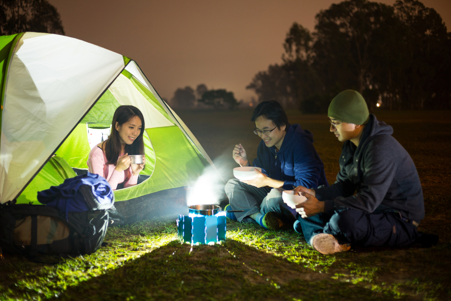 famille en camping de Sisteron